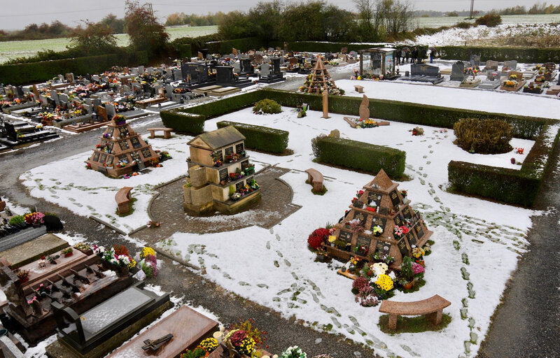 CIMETIÈRE HIRSON TOUSSAINT 2018 columbariums jardin du souvenir