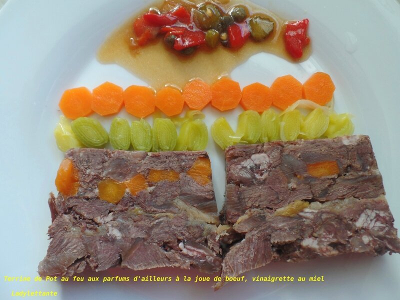 Terrine de Pot au feu aux parfums d'ailleurs à la joue de boeuf