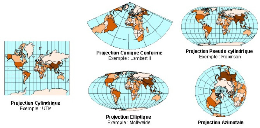 Les Projections En Cartographie J Soutien Scolaire