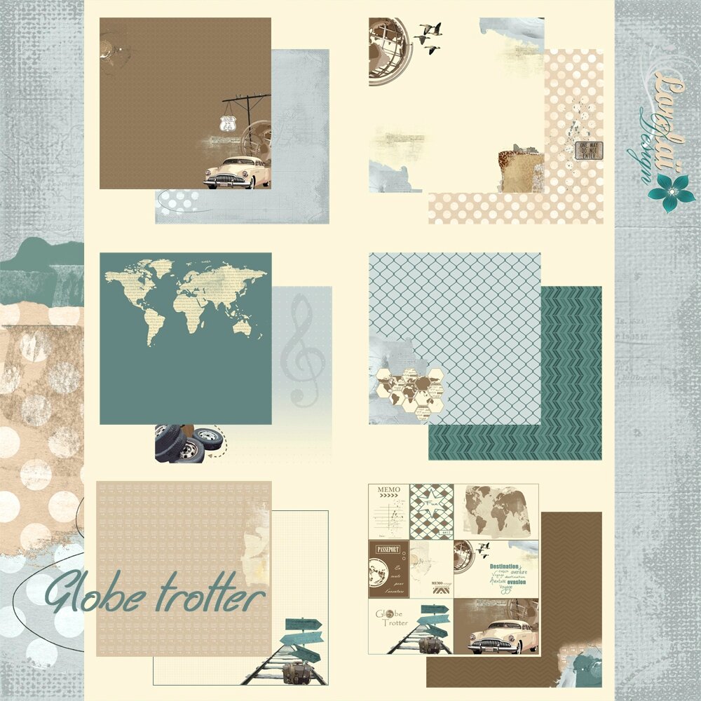 Collection Globe Trotter De Lorelai Design The Special Blog Les Scrapbidules D Auria