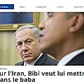 Israël-usa : bibi pointe obama