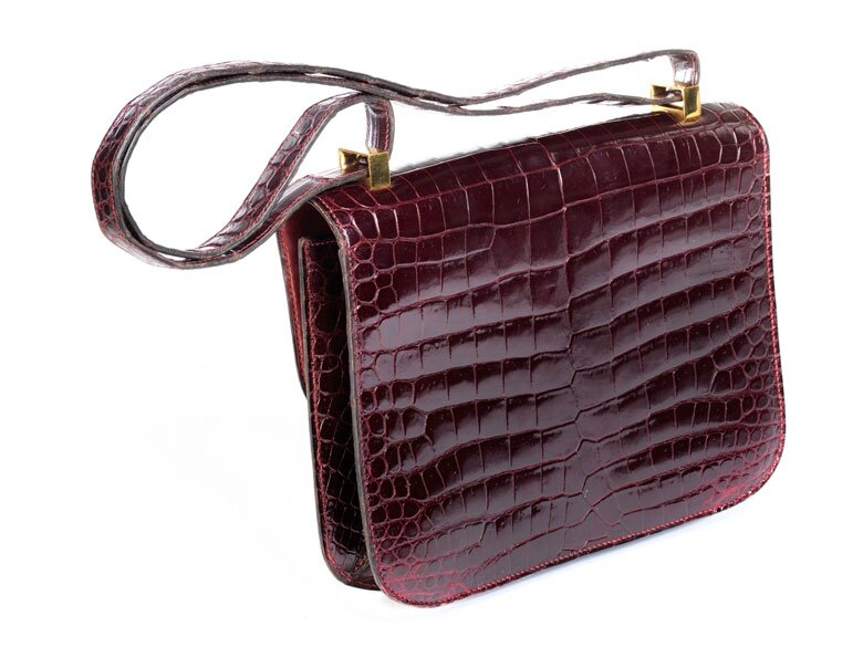 Constance 18 -Handmade Bag In Himalaya -Premium C.rocodile skin