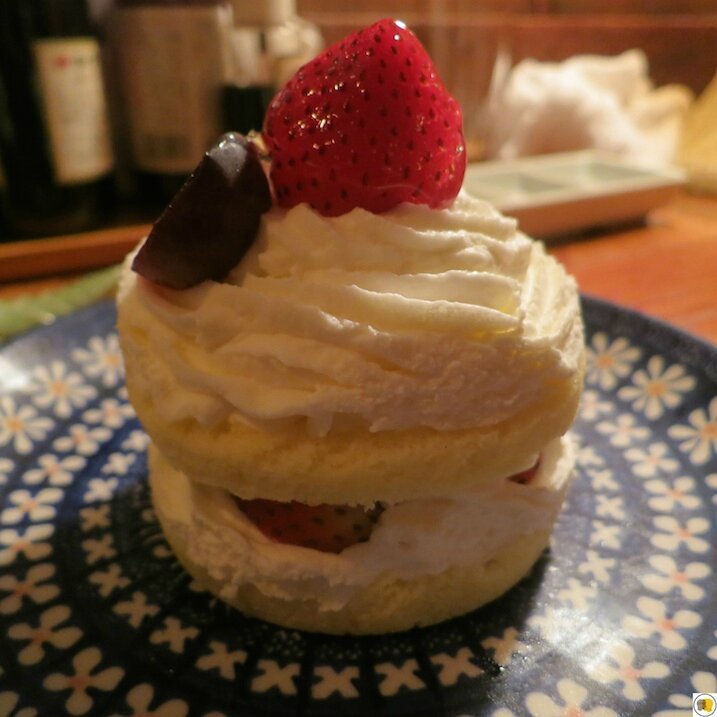 Gâteau crème, fraises