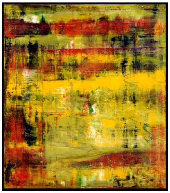 Abstract Richter masterpiece from the collection of Eric Clapton