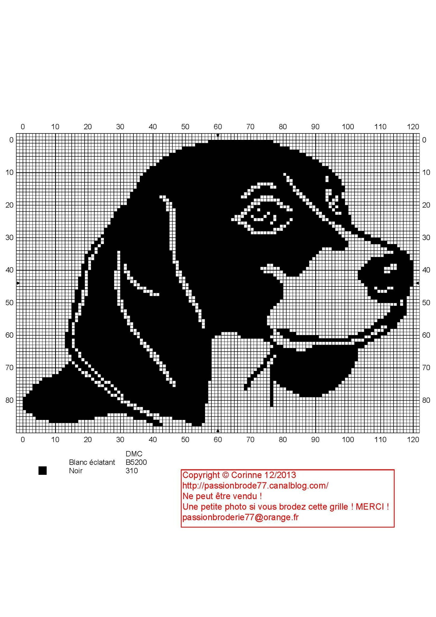 Схема рисунка собаки для вязания спицами