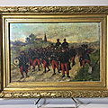 Bligny, le départ de la troupe , guerre de 1870