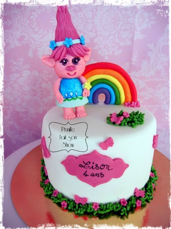 Rainbow Cake Trolls Prunille Fait Son Show Rainbow Cake Trolls Prunille Fait Son Show