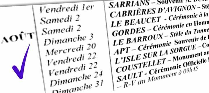 Calendrier août 2014