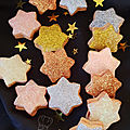 Glitter star cookies
