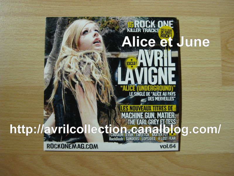 CD promotionnel Alice-Rock One Magazine France (2010)
