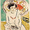 Exhibition of drawings and watercolors by ernst ludwig kirchner opens at galerie st. etienne