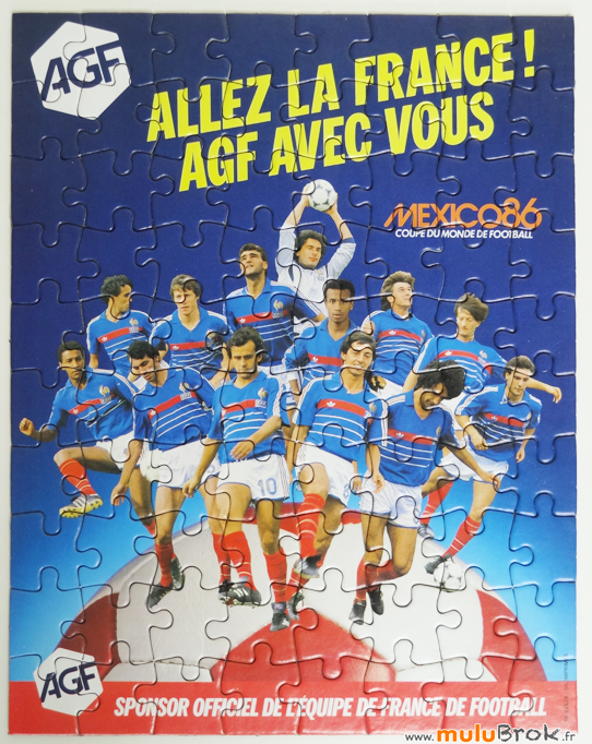 FOOTBALL-Mexico-86-Puzzle-AGF-5-muluBrok-Vintage