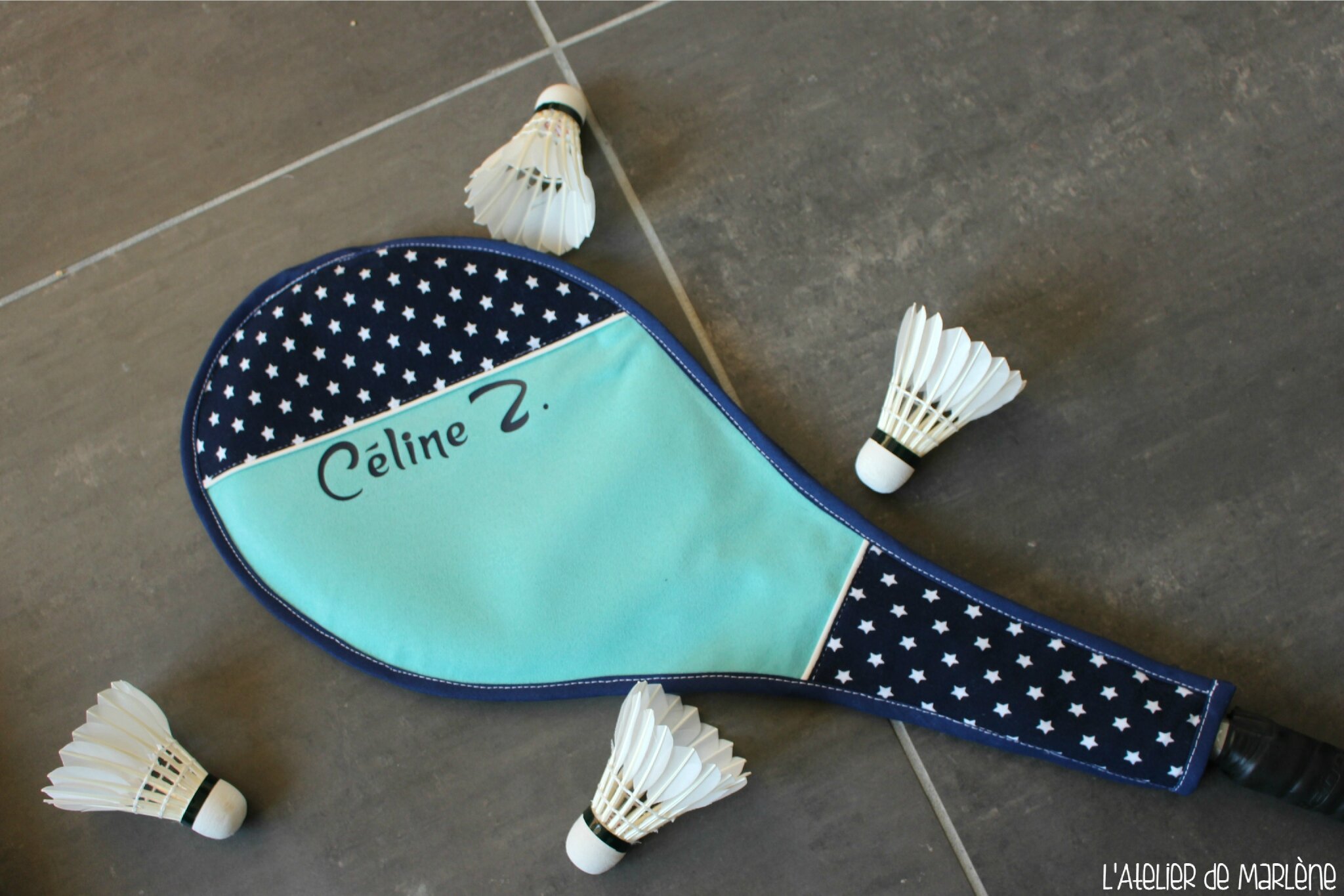 Photo Housse raquette badminton