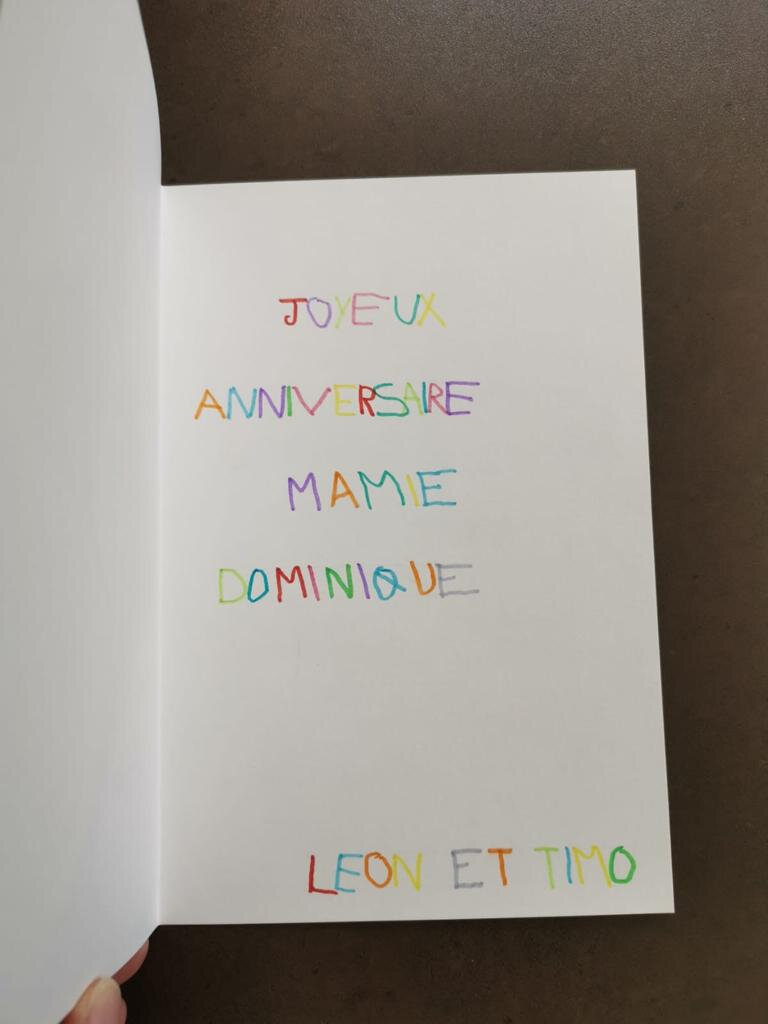 Bon anniversaire mamie! - La maternelle des Pins