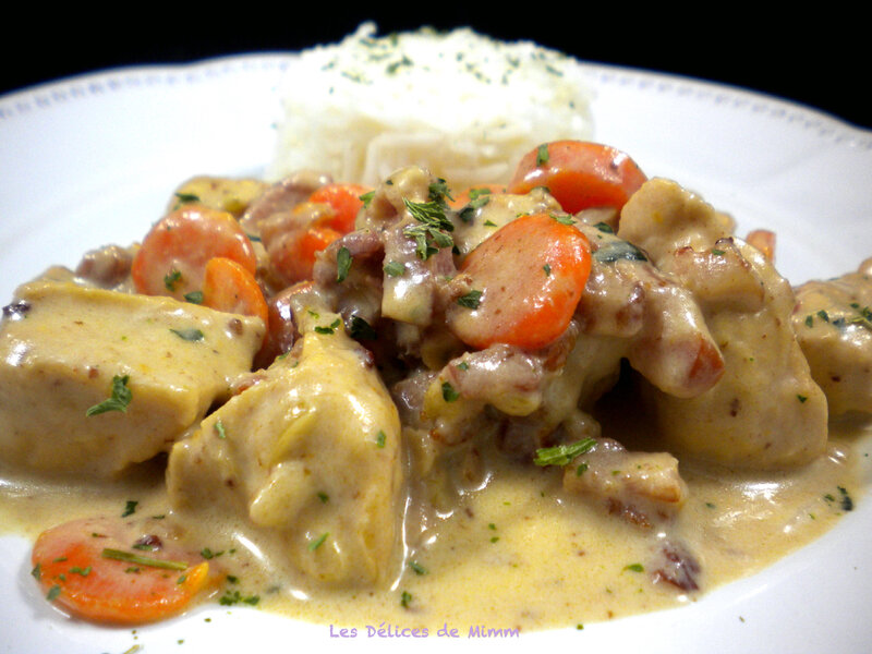Filets de poulet aux lardons et à l'estragon 4