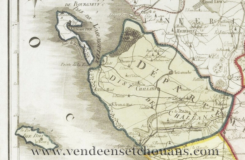 Carte Vendee 1790