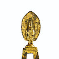 A dated gilt-bronze figure of a bodhisattva, northern wei dynasty, dated 495