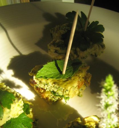 Bouchée courgette menthe