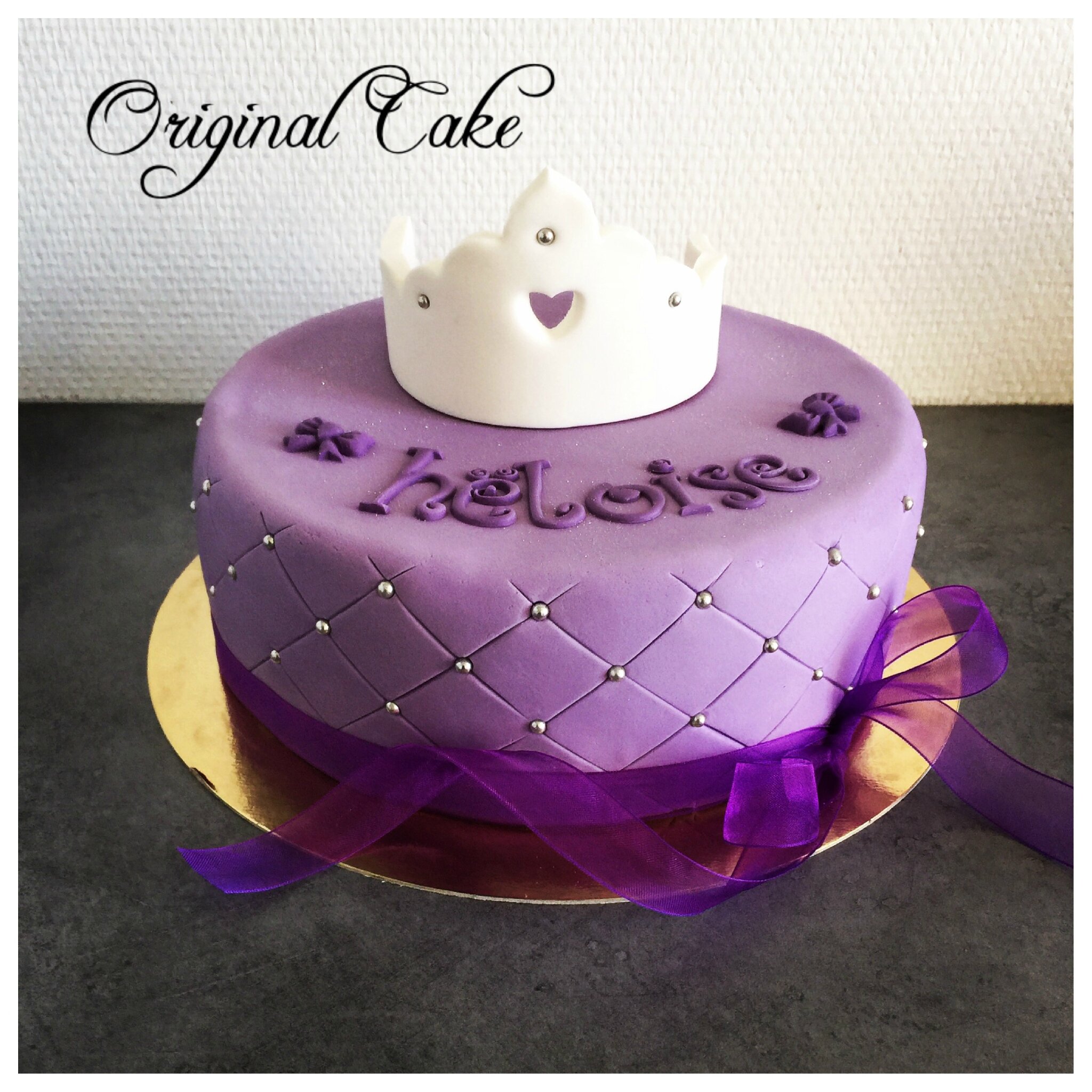 Gateau Matelasse Violet Original Cake