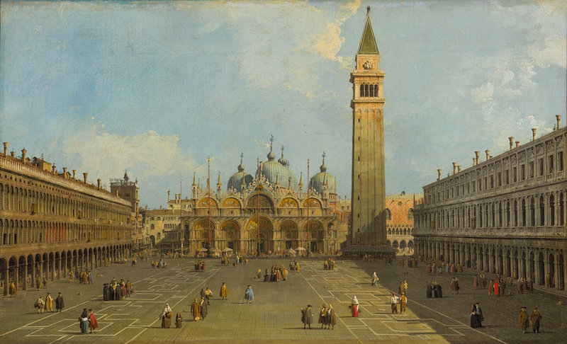The-Piazzo-San-Marco-looking-towards-the-Basilica-San-Marco-and-the-Campanile