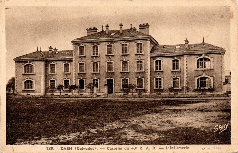 Caen (Calvados), Caserne du 43e RAD, l'infirmerie