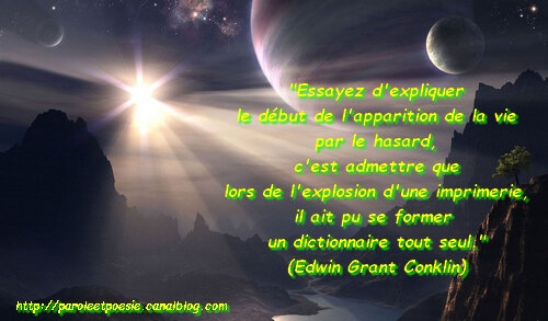 Hasard Edwin Grant Conklin Citation Vois Et Viens