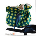 BOurse Originale verte à Pois RetrO avec du pep's