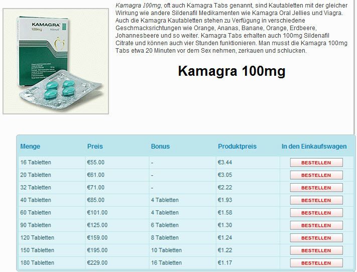 Kamagra kosten