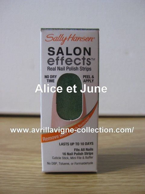 Avril Lavigne for Sally Hansen-Salon Effects Real Nail Polish Strips Collection-n°806 