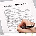 Agreement crédit sans frais 