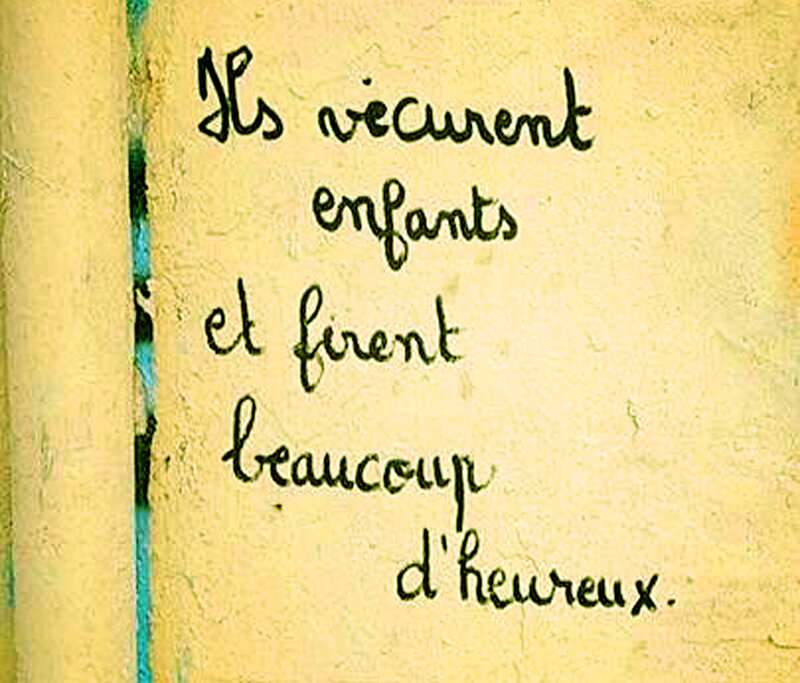 Ils vécurent enfant et firent beaucoup d'heureux