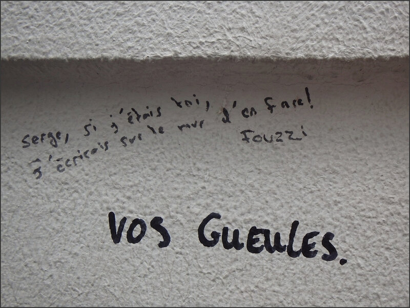 Graffiti Paris avril 2014 26 Gainsbourg mur en face