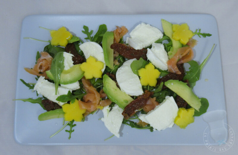 Salade mangue saumon et avocat