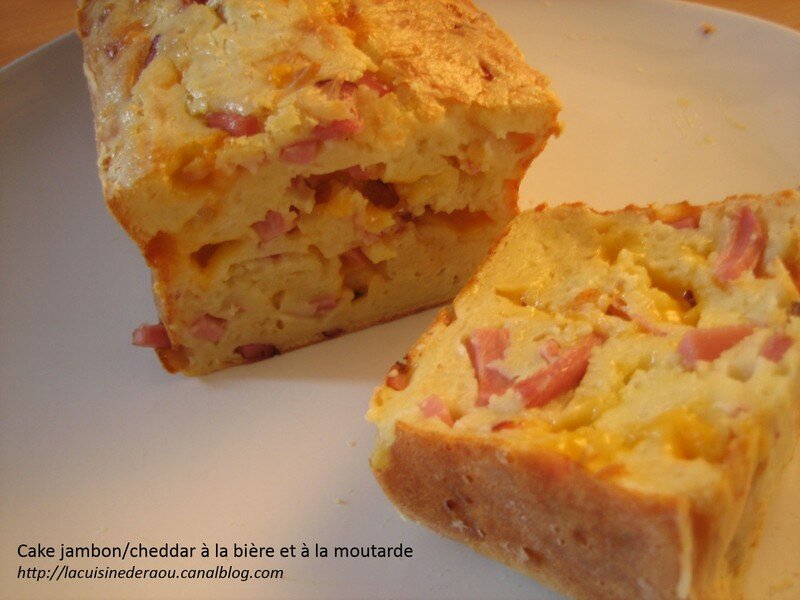 Cake Au Cheddar Au Jambon A La Biere Et A La Moutarde