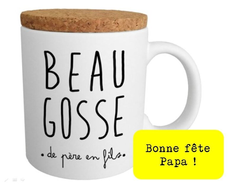 mug beau gosse fete