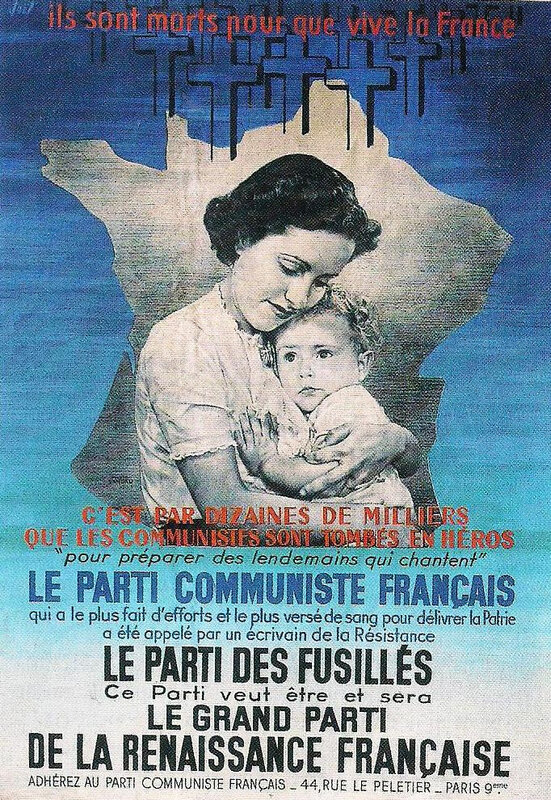 affiche mémoire communiste - élections municipales 1945