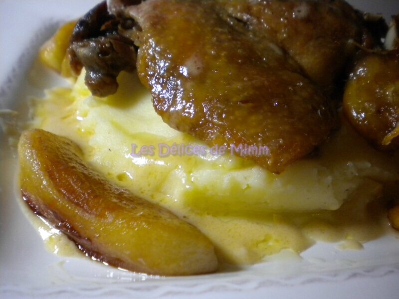 Canard confit, pommes caramélisées et sauce au cidre 6