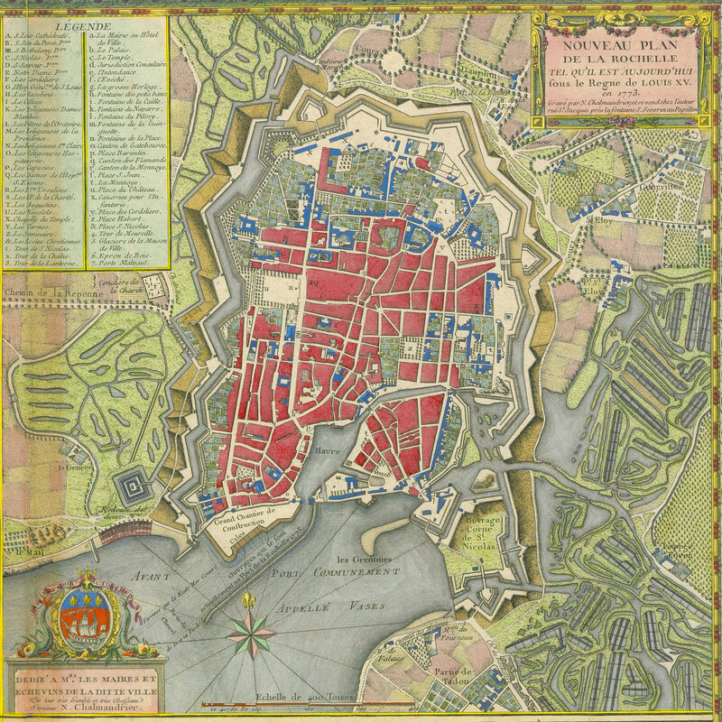 Plan de Fortifications de La Rochelle 1773