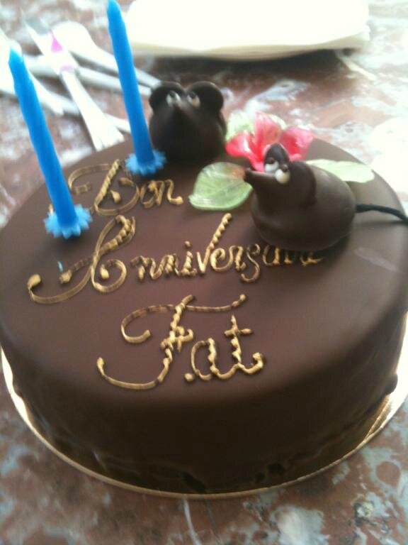 Fat the Cat - birthday's cake