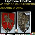 4° RGT DE CUIRASSIERS, JEANNE D' ARC