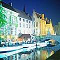 Bruges la nuit : déambulation en diapositives du 29 avril 1993 (4)