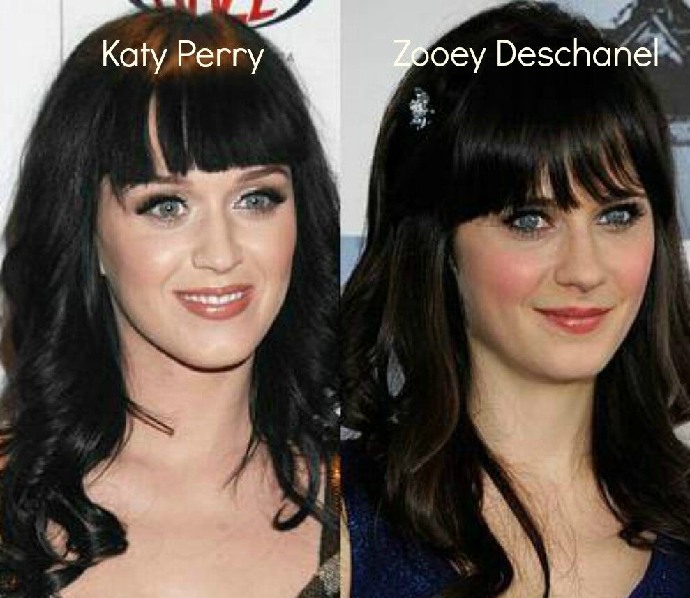 Katy Perry & Zooey Deschanel - SosiX -Unsettling Resemblance!