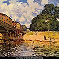 Sisley, le pont de Hampton court