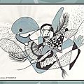 Illustration carnaval revue Joie de Vivre Berratenco Ghislaine Letourneur - Accessoires carnaval - Dessin feutre et gouache