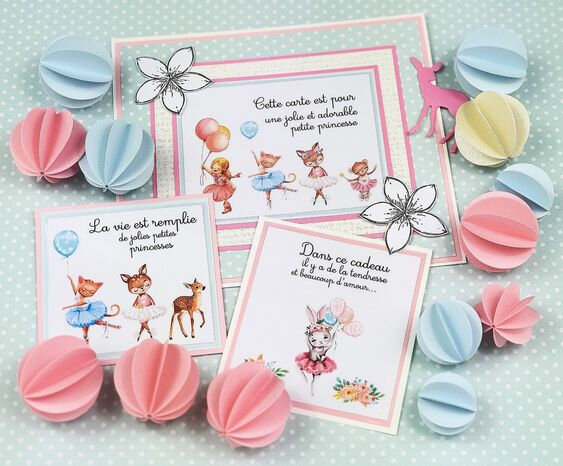 vanillejolie carte et boules en papier