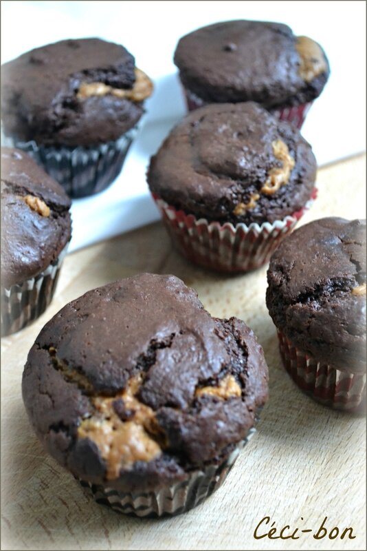 Muffins choco-spéculoos