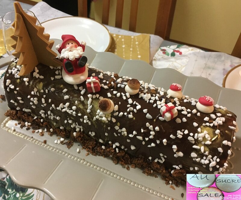 Bûche de Noël pommes Dulcey