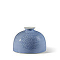 A pale blue-glazed water pot, taibai zun, late qing dynasty-republic period