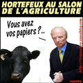 Hortefeux aperçu au salon de l'agriculture...