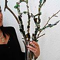 Bouquet de bois et calcin campagne de recyclage du verre
